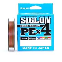 Шнур Sunline Siglon PE X4 Multicolor 150m #1.2 20lb/9.2kg