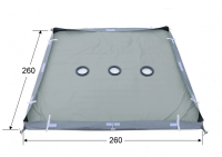 Дно гидро-термоизоляционное Лотос КубоЗонт 4У (250 х 250) с фланцами