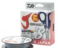 Шнур Daiwa J-Braid X8E-W/SC 150m PE#6 lb79 (0.35mm)