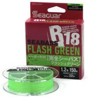 Шнур Seaguar R18 Sea Bass PE 150 Flash Green PE 8 150m #1.2 22lb