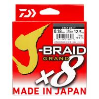 Шнур Daiwa J-Braid Grand x8 (серый) 135m PE#0.8 (0.10mm)