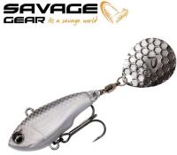 Тейл-спиннер Savage Gear Fat Tail Spin 5.5cm 9gr White Silver
