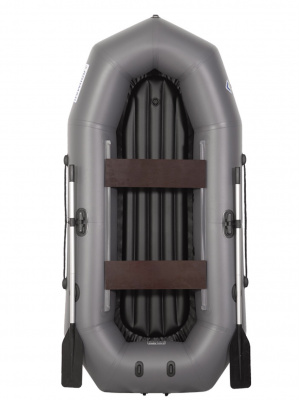 Лодка гребная под мотор Лоцман Профи 260 ВНД (серый)