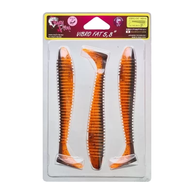 Силиконовая приманка Crazy Fish Vibro Fat 5.8" 74-145-8d-7