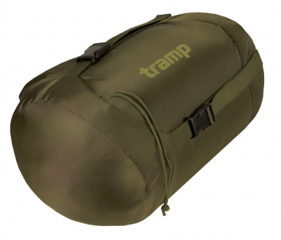 Спальный мешок кокон Tramp Troll T-Loft Regular Olive (левый) 220*95*85 см (-25°C)
