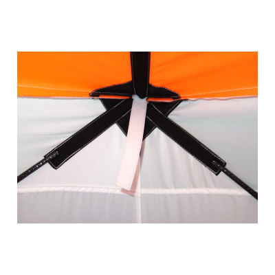 Зимняя палатка Пингвин Mr. Fisher 170 вшитый пол на липучке 170*170 (бело-оранжевый)