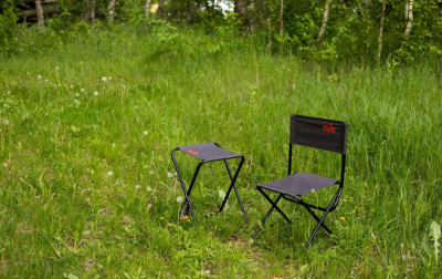 Табурет Tramp стальной со спинкой