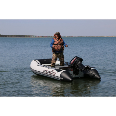 Лодка Polar Bird 360M Merlin НДНД Стеклокомпозит (серый)  