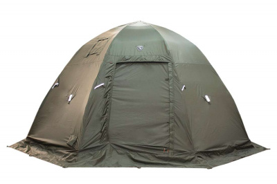 Всесезонная палатка Берег МФП-4 Камыш (400х400/215 см) + Пол + Дверь