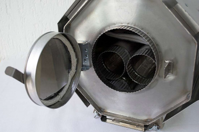 Печь Берег для палатки  "Вектор" New (труба - 80мм)