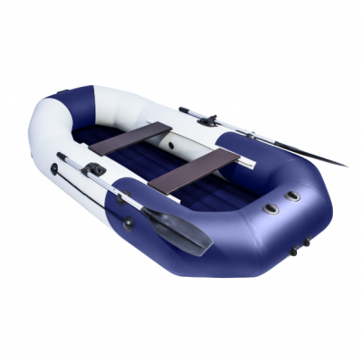 Лодка ПВХ Таймень N 270 НД "Комби" светло-серый/синий