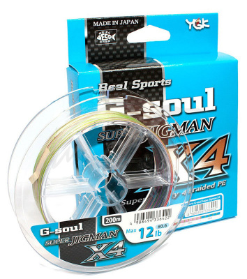 Шнур YGK Super JigMan X4 200м PE#0.6 lb12