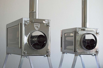 Печь Берег для палатки "Камин" Малая New (труба - 65мм)