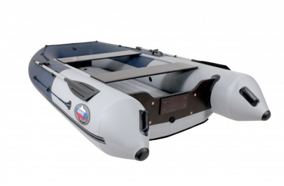 Лодка Grouper GR 335W (кокпит 80 см) НДНД (серо - светлосиний) модель 2026 г