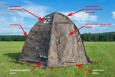 Универсальная палатка Берег УП-1 мини ( нового образца ) (270х270/180 см)