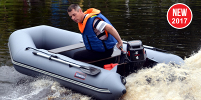 Лодка ПВХ Хантер 320 ЛК (серый)