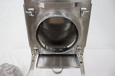 Печь Берег для палатки "Камин" Малая New (труба - 65мм)