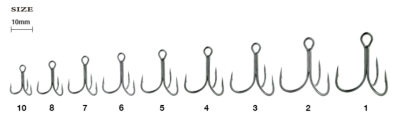 Тройник Ryugi Pierce Treble Hook TC Coat №3 (5 шт)