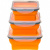 Набор из 3 силиконовых контейнеров Tramp (оранжевый)