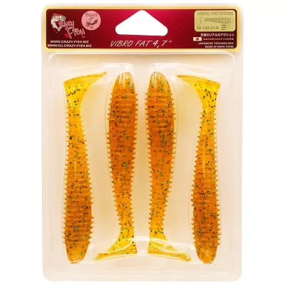 Силиконовая приманка Crazy Fish Vibro Fat 4.7" 39-120-31-6
