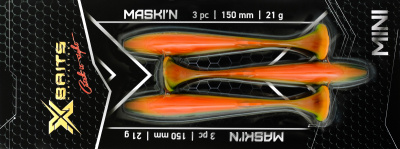 Силиконовая приманка Xbaits Maski'n Mini 150 mm MAM304 (3шт)