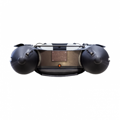 Лодка ПВХ Ривьера Компакт 3200 НДНД "Комби" светло-серый/черный