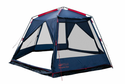Палатка-Шатер TRAMP LITE Mosquito Blue 4.3х3.7х2.25 м (V2) + Съемный пол из терпаулинга