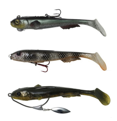 Силиконовая приманка Savage Gear LB 3D Goby Shad 23cm 96gr Red Bullhead UV/ 1 штука