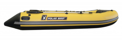 Лодка Polar Bird 385M Merlin НДНД Стеклокомпозит (чёрно-желтый)