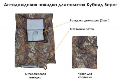 Универсальная палатка Берег Кубоид 3.60 (360х180/190 см)