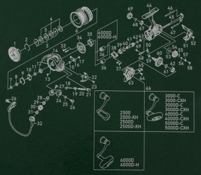 Катушка Daiwa 17 Exceler LT 3000D-C