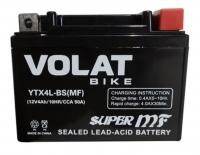 Аккумулятор VOLAT (4 Ah) 50 A, 12 V Обратная, R+ YTX4L-BS YTX4L-BS(MF)