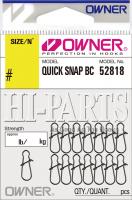 Застёжка силовая Owner Quick Snap BC №00 8.9кг/15шт