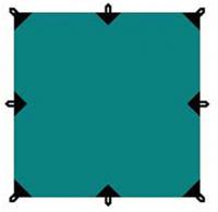 Тент TRAMP 3x3 м Полиэстер, зелёный (V2)