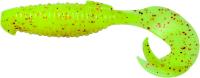 Keitech Flapper Grub 4 PAL#01S Chartreuse Red Flake