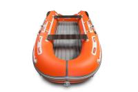 Надувная ПВХ лодка X-River Grace Wind 360 НДНД (оранжо - серый, серая фурнитура)