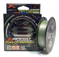 Шнур YGK X-Braid Upgrade X8 Pentagram 200m #1.2/0.185mm 25Lb/11.3kg