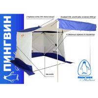 Всесезонная палатка Призма Шелтерс Премиум (1-сл) 215*215 (бело-синий)