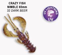 Силиконовая приманка Crazy Fish Nimble 2.5" 44-65-32-6