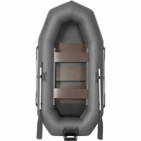 Лодка гребная под мотор Лоцман Профи С-300 МПРС серый (реечная слань, приставка под мотор)