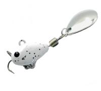 Тейл-спиннер UF Studio Hurricane 21g. White glitter