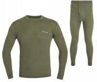 Термобелье Graff Duo Skin 300 футболка + кальсоны (оливковый) размер XL