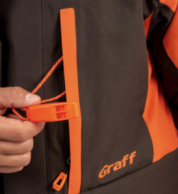 Костюм рыболовный Graff (поплавок -15°С) (215ОВ-11 черно-оранжевый) размер XXXL (182-188)