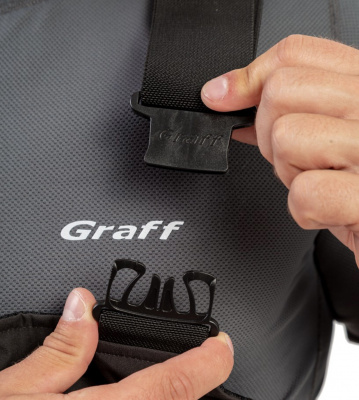 Костюм рыболовный Graff (поплавок -15°С) (215ОВ-11 черно-оранжевый) размер M (182-188)