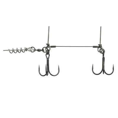 Стингер КОНТАКТ AFW для оснастки силиконовых приманок длиной 15-17 см, 2 тройника №1