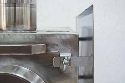 Печь Берег для палатки  "Экономка" Большая New (стационарные экраны - труба 80мм)