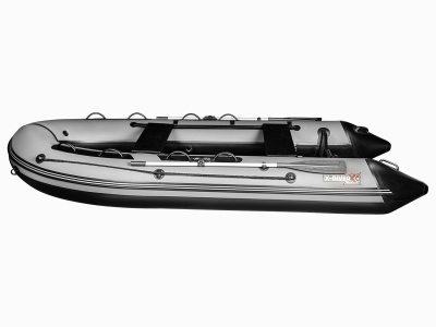 Надувная ПВХ лодка X-River Grace Wind 360 НДНД (оранжо - серый, серая фурнитура)