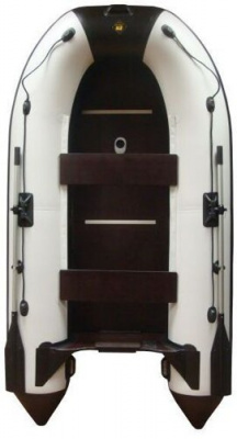 Лодка ПВХ Ривьера 2900 СК "Касатка" светло-серый/чёрный