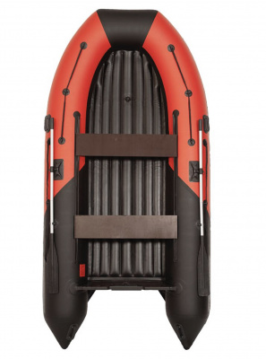 Лодка моторная килевая Лоцман М-380 НД НД Премиум (красно-чёрный)