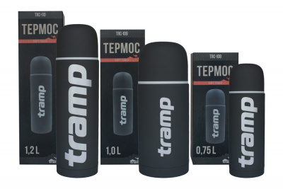 Термос Tramp Soft Touch 0,75 л серый